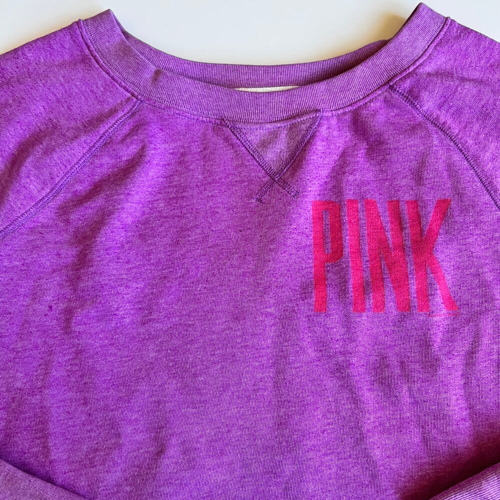PINK Victoria's Secret Eighty Six Purple Sweatshirt - Picture 6 of 13